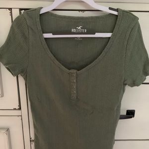 Green hollister top